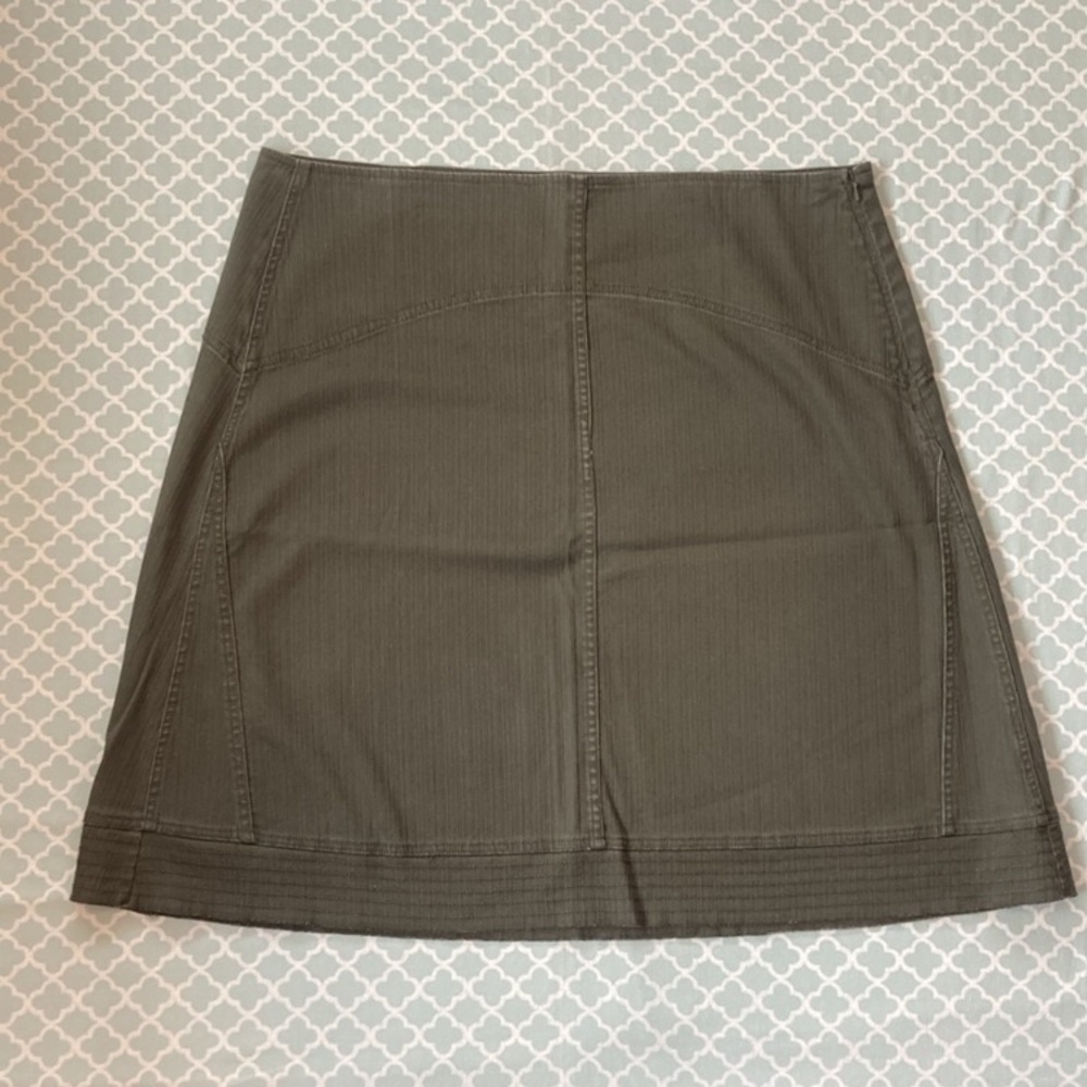 Christopher & Banks Green A-line Skirt 16
